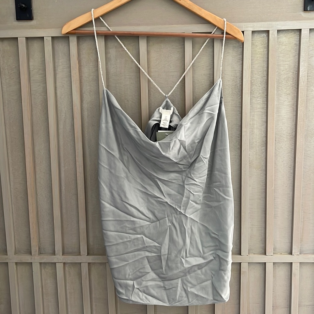 H&M rhinestone camisole top large
